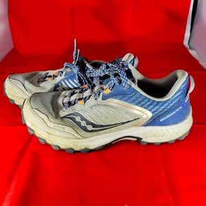 Saucony Excursion TR15 Trail Running Shoes Gray Blue Smoke S20669-30 Mens Sz 9